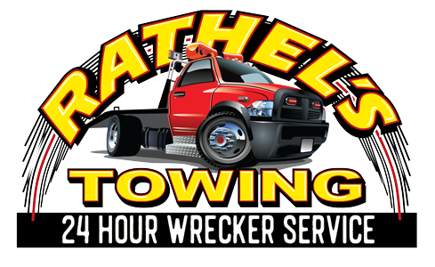 Rathel's Towing Wrecker Logo